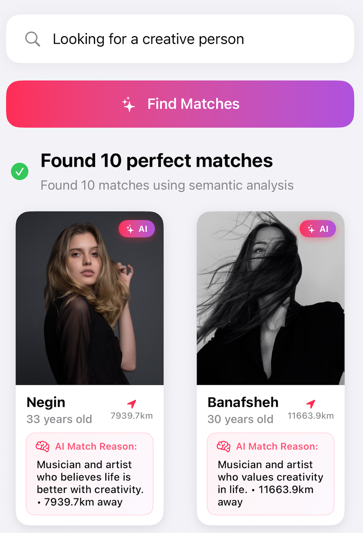AI Search Feature